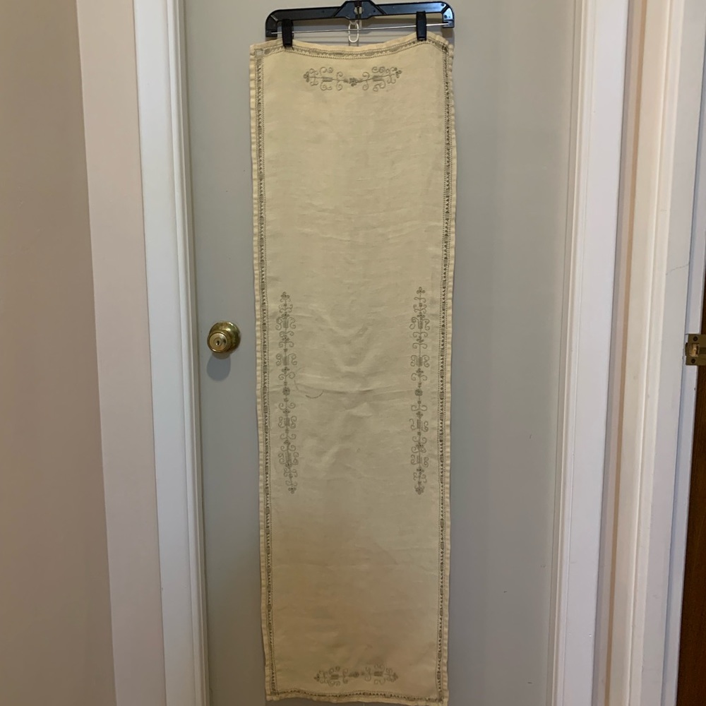 Vintage Embroidered table runner